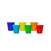 Juego de 6 Pocillos Sin Asa l Multicolor