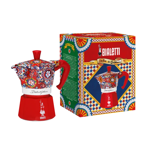 Moka Express Bialetti Dolce&Gabbana 6 Pocillos | Carretto Siciliano - Imagen 4
