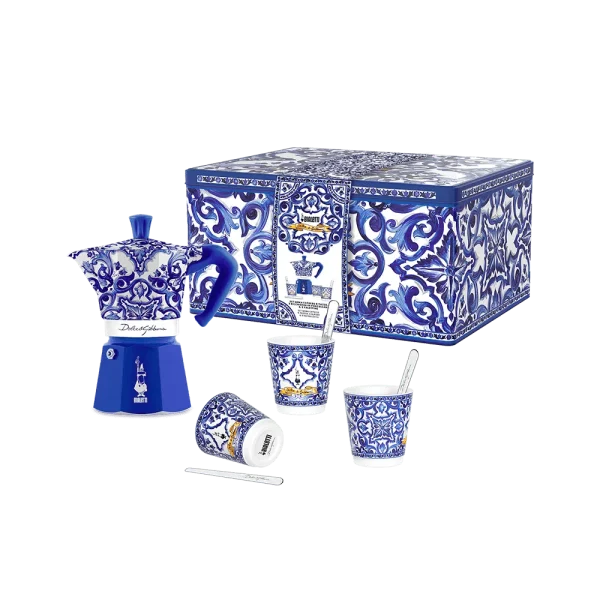 Set Moka 6 tz. + 3 Pocillos + 3 Revolvedores D&G - Imagen 5