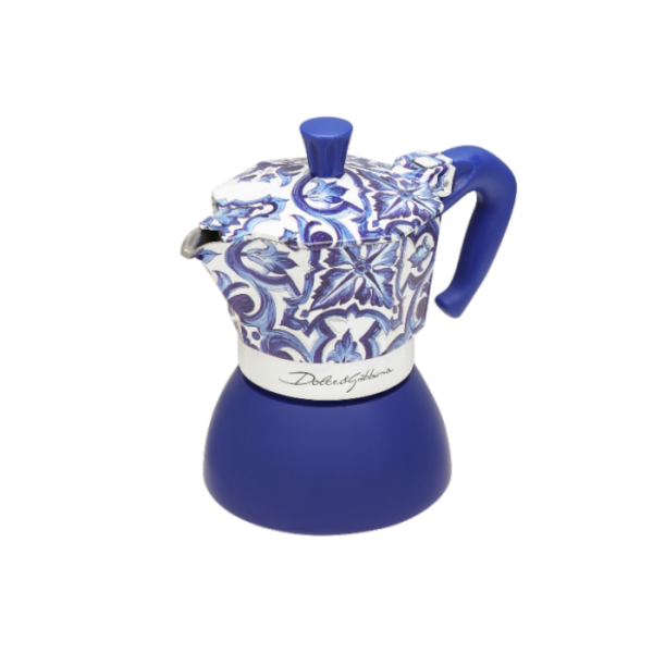 Moka Induccion Dolce&Gabbana 4 Pocillos l Blu Mediterraneo - Imagen 3