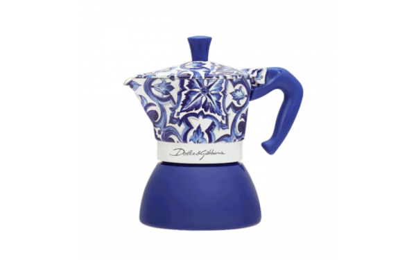 Moka Induccion Dolce&Gabbana 4 Pocillos l Blu Mediterraneo