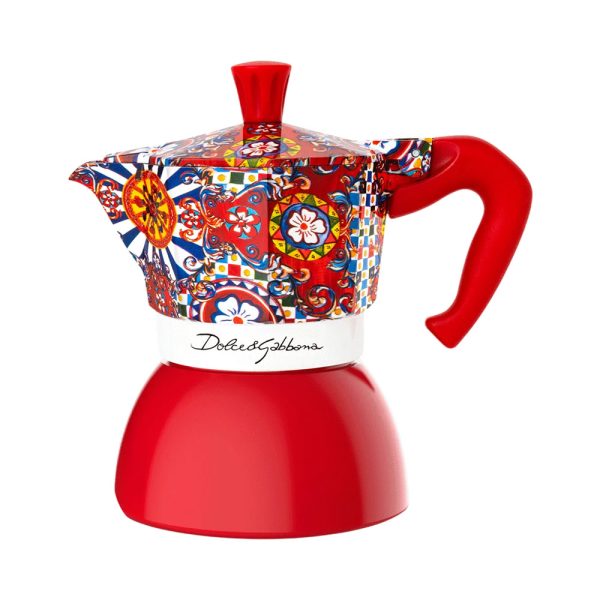 Moka Induccion Dolce&Gabbana 4 Pocillos l Carreto Siciliano