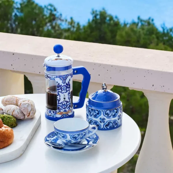Coffee Press Bialetti Dolce&Gabbana 350ml. | Blu Mediterraneo - Imagen 2