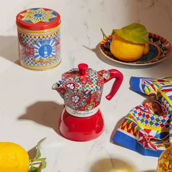 Moka Induccion Dolce&Gabbana 4 Pocillos l Carreto Siciliano - Imagen 4