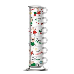 Juego de 6 pocillos apilables l Linea Italia