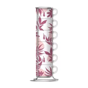 Juego de 6 pocillos apilables Rosa l Línea Romantic Wild