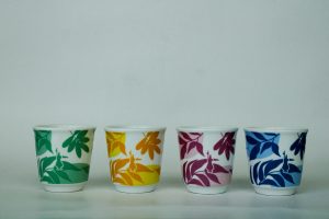 Set 4 pocillos Sin Asa l Linea Romantic Wild